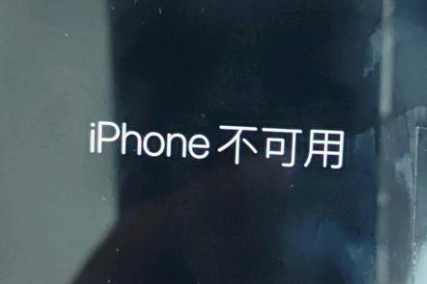 米林苹果服务网点分享锁屏界面显示“iPhone 不可用”如何解决 